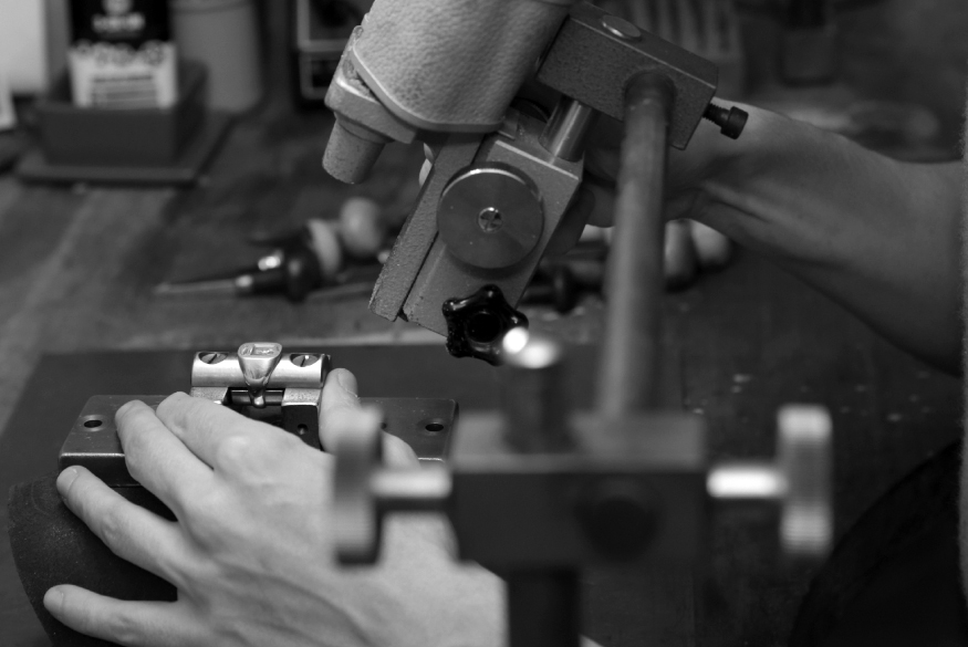 Réglage de la binoculaire.